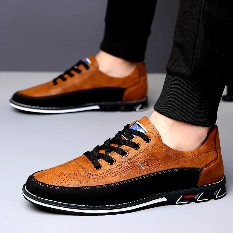 Dreno Textured Leather Shoes