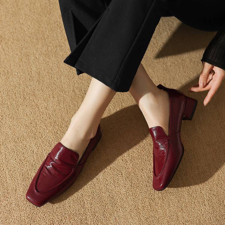 Sylvie Genuine Leather Heels