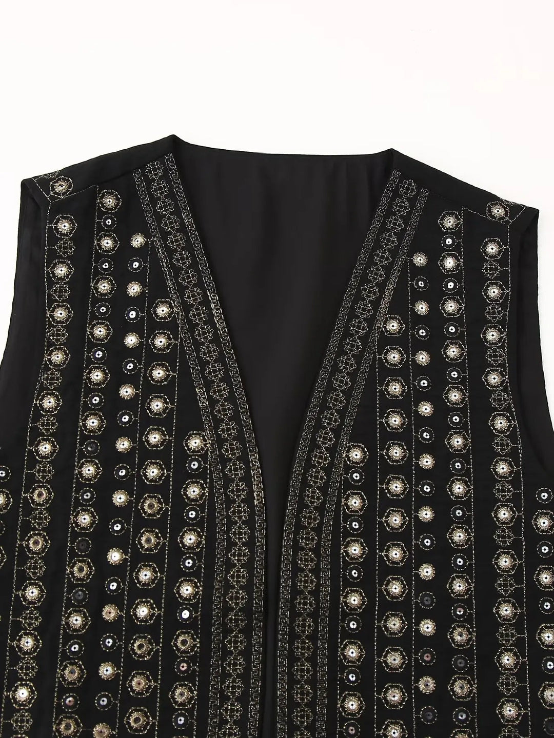 Jane Mirror Embroidered Boho Vest
