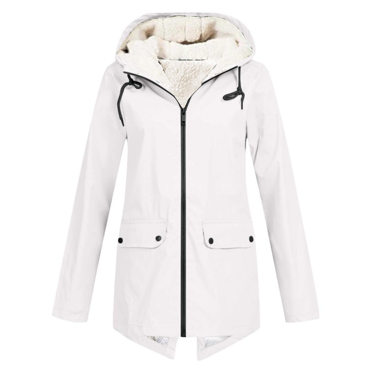 Anna Fleece-Lined Hooded Rain Jacket