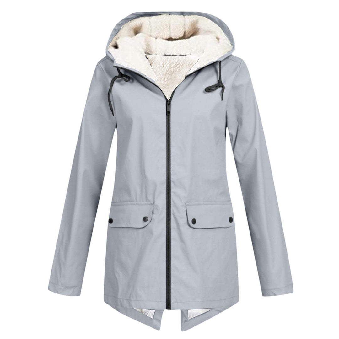 Anna Fleece-Lined Hooded Rain Jacket