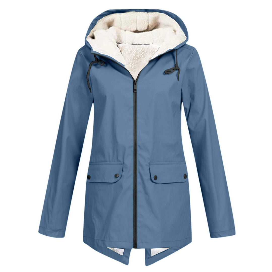 Anna Fleece-Lined Hooded Rain Jacket