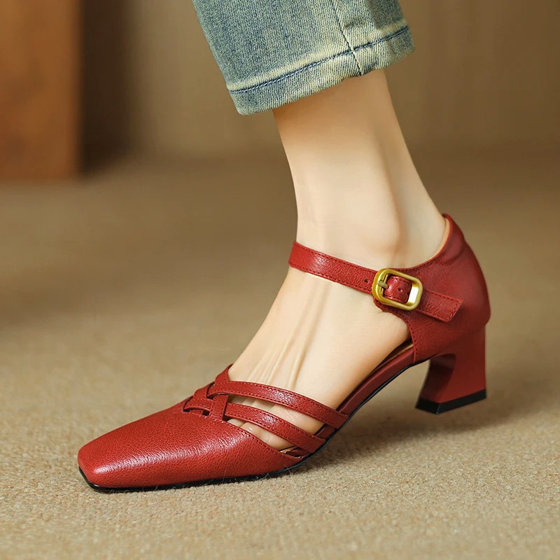 Marisol Genuine Leather Heels