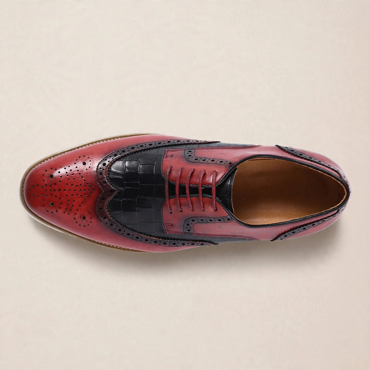 Elison Cowhide Leather Lace-Up Oxfords