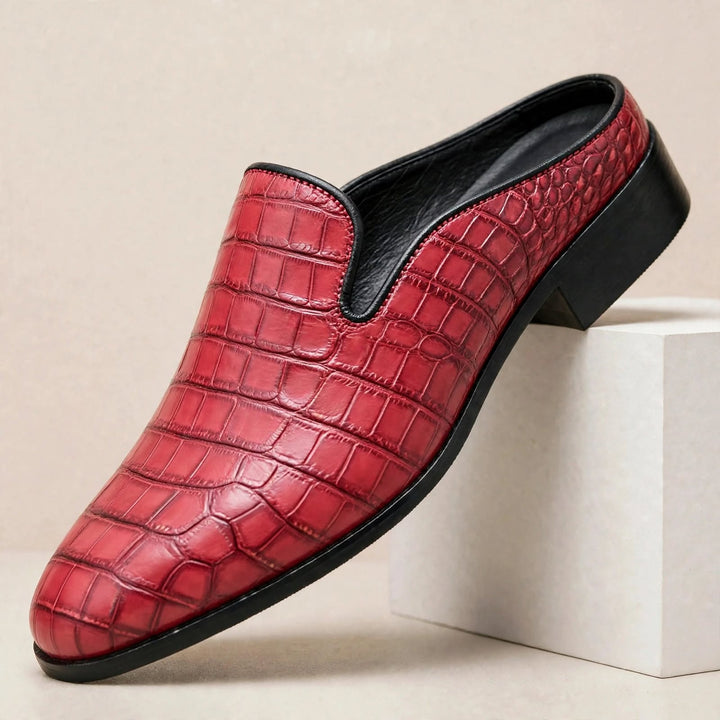 Daryl Genuine Leather Round-Toe Mules