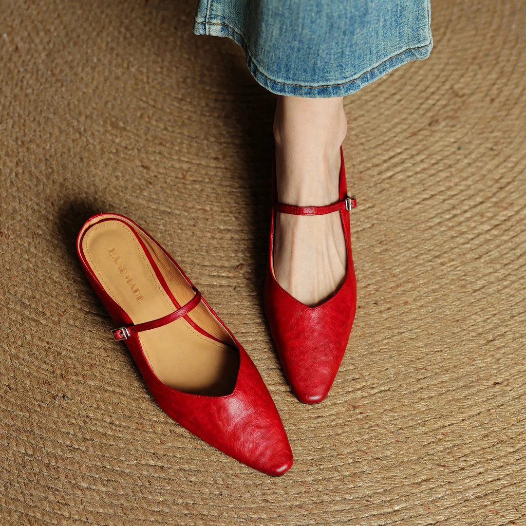 Orella Genuine Leather Mules