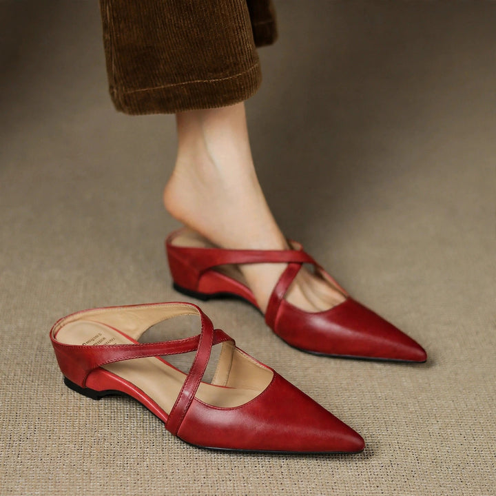 Aluna Genuine Leather Mules