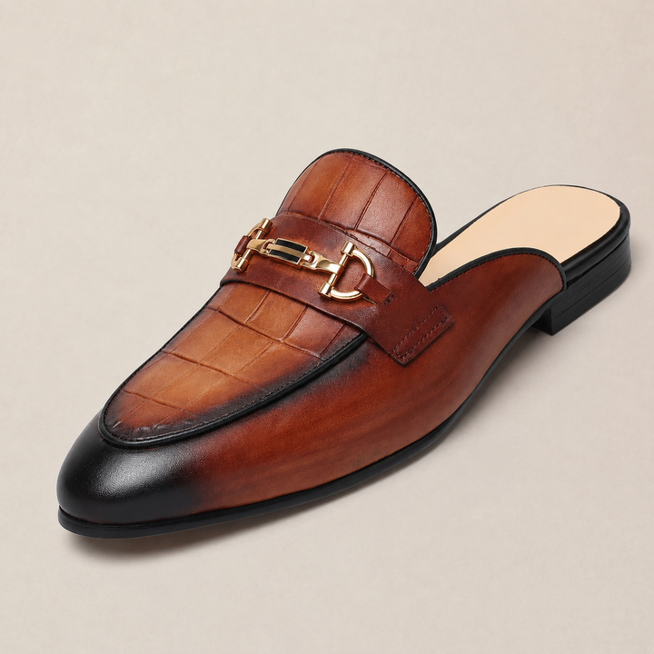 Velto Genuine Leather Horse-Bit Mules