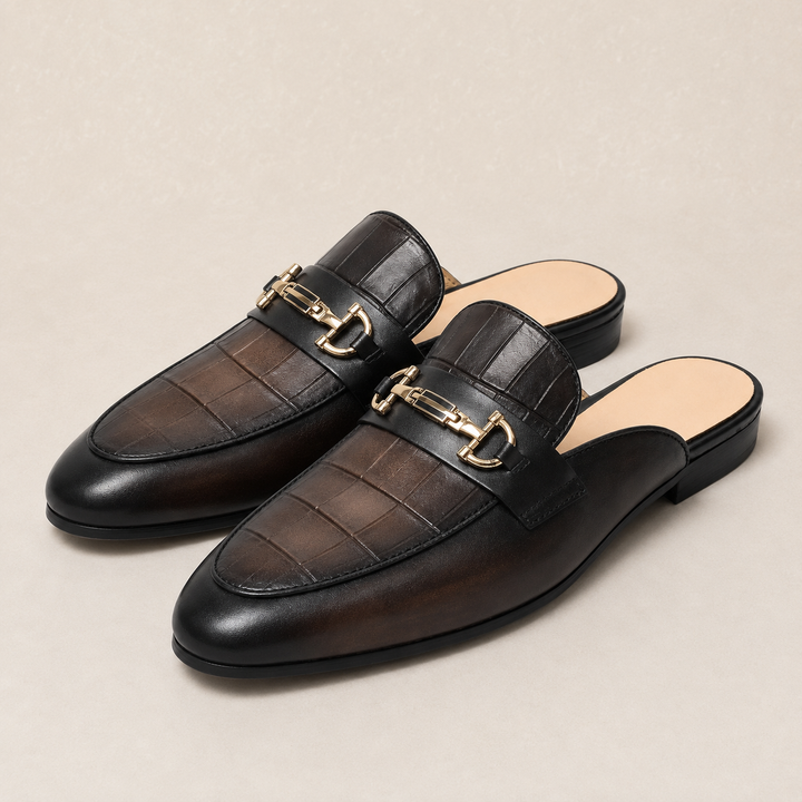 Velto Genuine Leather Horse-Bit Mules