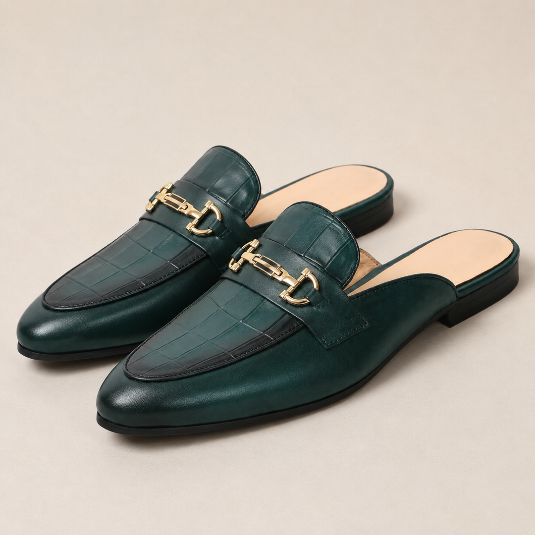 Velto Genuine Leather Horse-Bit Mules