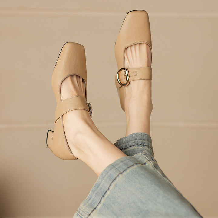 Vivi Genuine Leather Heels