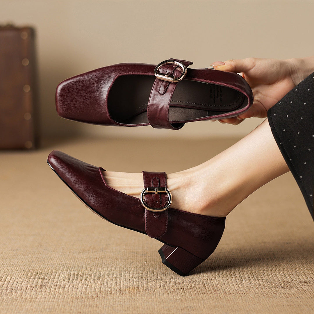Vivi Genuine Leather Heels