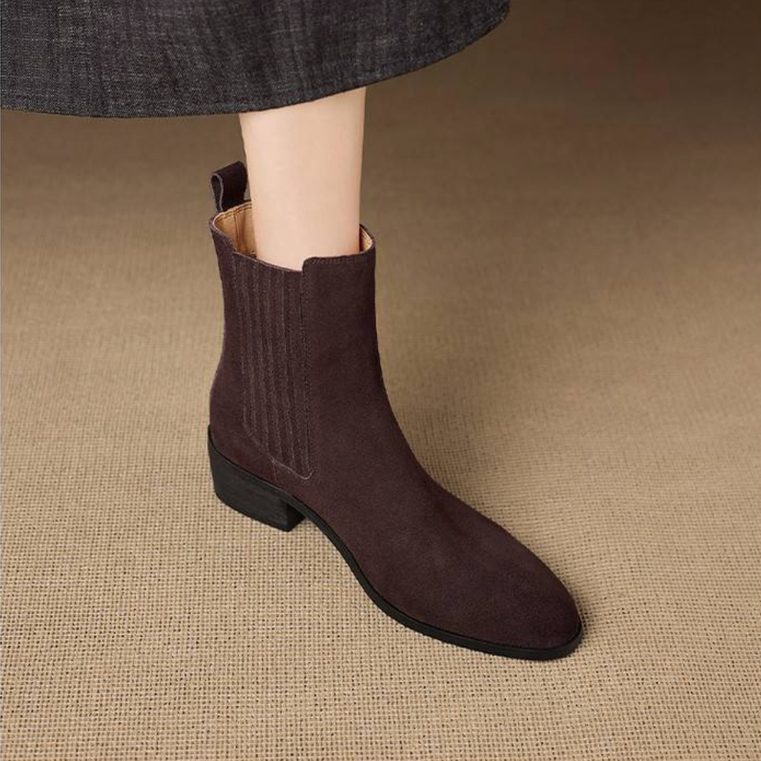 Elle Genuine Suede Boots